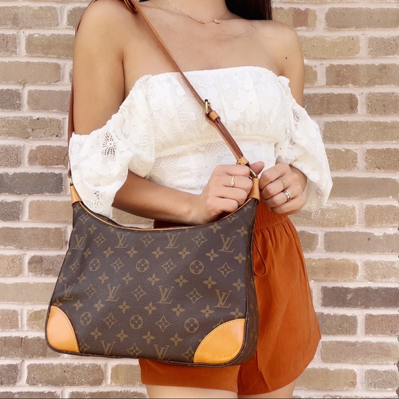 Louis Vuitton Boulogne 30 M51265 Monogram Canvas Shoulder Bag Brown - Picture 3 of 15